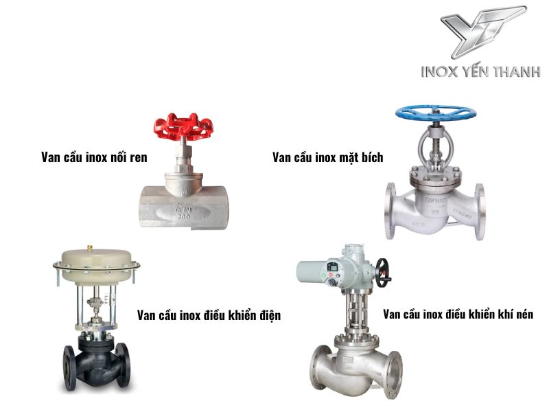 Các loại van cầu inox phổ biến trên thị trường hiện nay