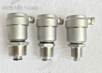 Van xả khí ren inox