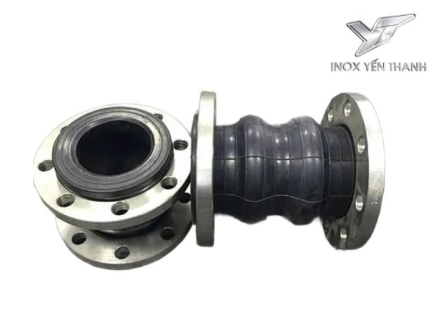 Khớp nối mềm cao su mặt bích inox